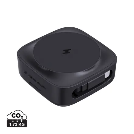 Urban Vitamin Goleta 2-in-1 15W magnetic wireless charger - XD Connects promotional product, branded with your logo