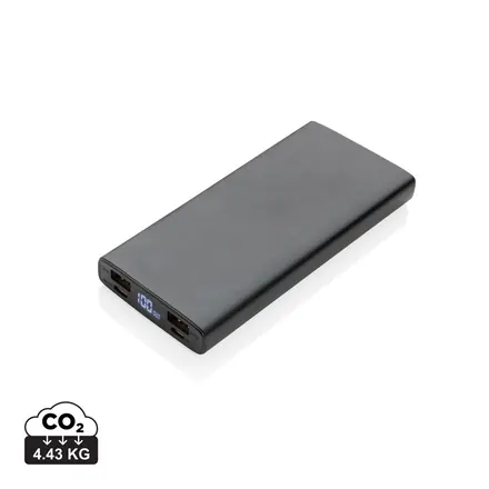 Aluminium 18W 10.000 mAh PD Powerbank - XD Connects promotional product, branded with your logo