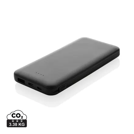 Lockhart RCS recycled plastic 10.000 with integrated cables - XD Connects promotional product, branded with your logo