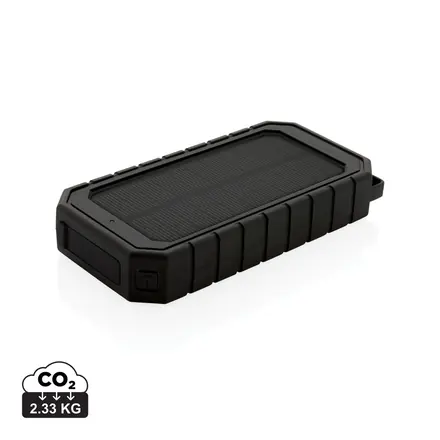 RCS recycled plastic Solar powerbank with 10W Wireless - XD Connects promotional product, branded with your logo