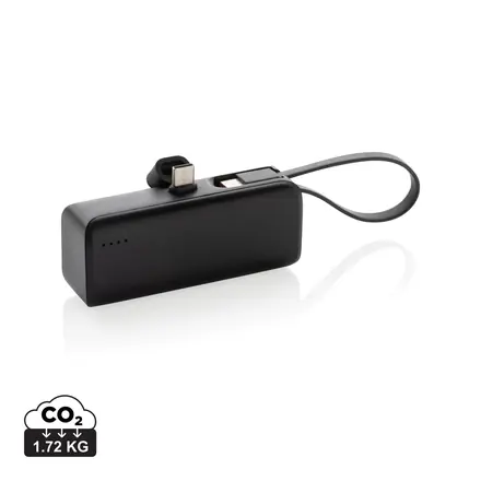 Powerlink RCS rplastic 3000 mah powerbank USB C connector - XD Connects promotional product, branded with your logo