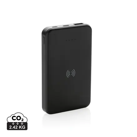 RCS recycled plastic 5.000 mAh 5W wireless powerbank - XD Connects promotional product, branded with your logo