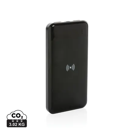 RCS standard recycled plastic wireless powerbank - XD Connects promotional product, branded with your logo