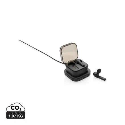 TWS earbuds in wireless charging case - XD Connects promotional product, branded with your logo