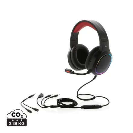 RGB gaming headset - branded promotional product