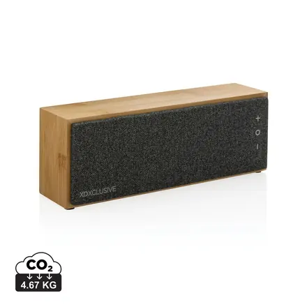 Wynn 10W bamboo wireless speaker - XD Connects promotional product, branded with your logo
