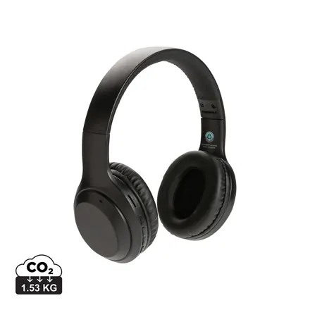 RCS standard recycled plastic headphone - XD Connects promotional product, branded with your logo