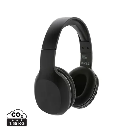 RCS recycled plastic JAM wireless headphone - branded promotional product