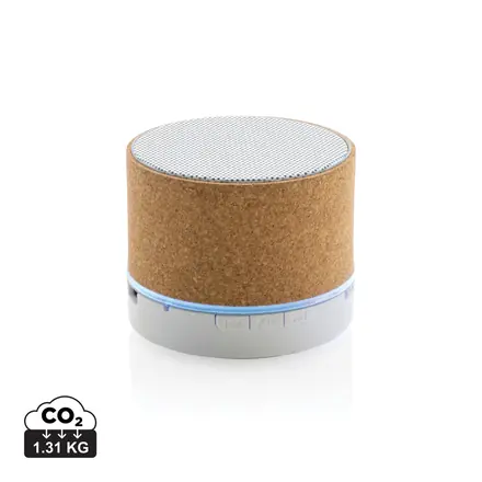 Cork 3W wireless speaker - XD Connects promotional product, branded with your logo