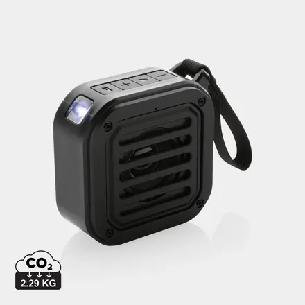 3W RCS recycled plastic wireless sunwave solar speaker - XD Connects promotional product, branded with your logo