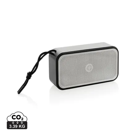 Swiss Peak RCS recycled aluminium 10W bass speaker - XD Connects promotional product, branded with your logo