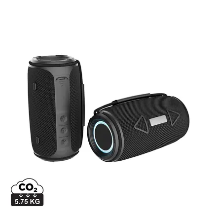 Prisma RCS recycled plastic IPX 4 waterpoof 16W speaker - XD Connects promotional product, branded with your logo