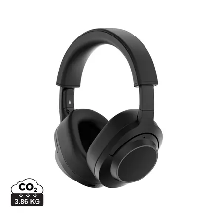 Irvine RCS recycled and repairable ANC wireless headphone - XD Connects promotional product, branded with your logo