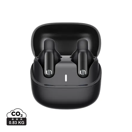 Urban Vitamin Long Beach ENC rplastic wireless earbuds - branded promotional product