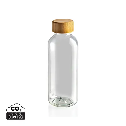 RCS RPET bottle with bamboo lid - XD Connects promotional product, branded with your logo