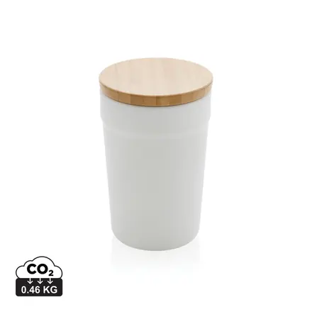 GRS certified recycled PP mug with bamboo lid - XD Connects promotional product, branded with your logo