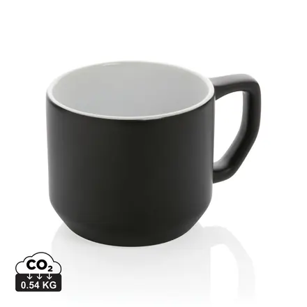 Ceramic modern mug 350ml - XD Connects promotional product, branded with your logo