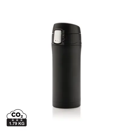 RCS Recycled stainless steel easy lock vacuum mug - XD Connects promotional product, branded with your logo