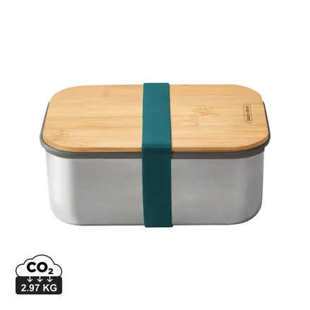 Black+Blum Stainless Steel Sandwich Box Large - XD Connects promotional product, branded with your logo