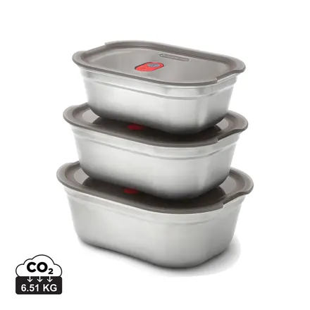 Black+Blum Mealprep Box 3pcs Set Small, Medium, Large - XD Connects promotional product, branded with your logo