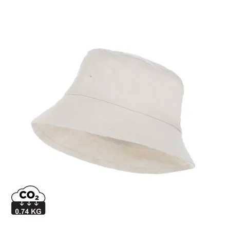Impact Aware™ 285 gsm rcanvas one size bucket hat undyed - XD Connects promotional product, branded with your logo