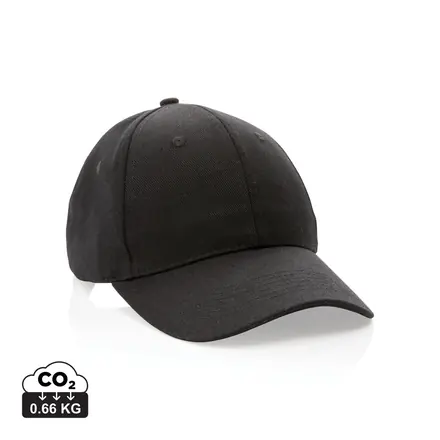 Impact 6 panel 280gr Recycled cotton cap with AWARE™ tracer - XD Connects promotional product, branded with your logo