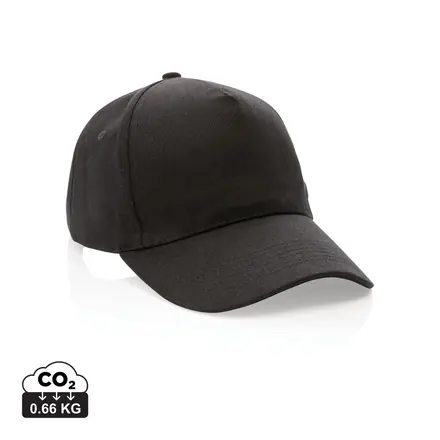 Impact 5panel 280gr Recycled cotton cap with AWARE™ tracer - XD Connects promotional product, branded with your logo