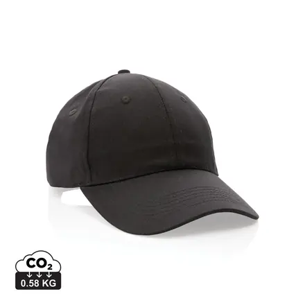 Impact 6 panel 190gr Recycled cotton cap with AWARE™ tracer - XD Connects promotional product, branded with your logo