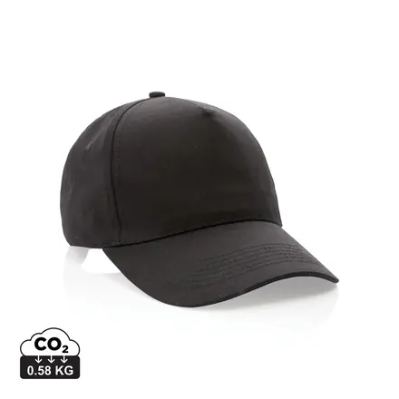 Impact 5 panel 190gr Recycled cotton cap with AWARE™ tracer - XD Connects promotional product, branded with your logo