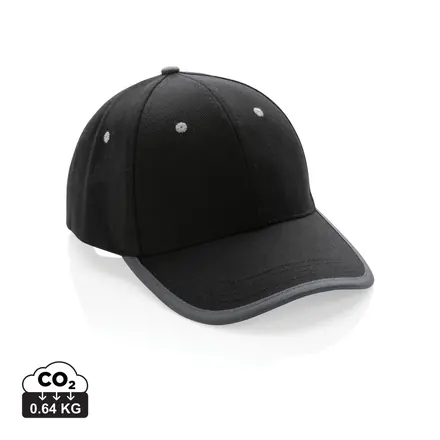 Impact AWARE™ Brushed rcotton 6 panel contrast cap 280gr - XD Connects promotional product, branded with your logo