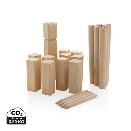 Wooden kubb set - XD Connects promotional product, branded with your logo