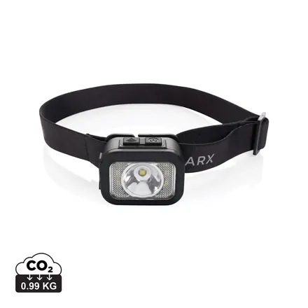 Gear X RCS rPlastic heavy duty head torch - XD Connects promotional product, branded with your logo