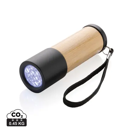 Bamboo and RCS certfied recycled plastic torch - XD Connects promotional product, branded with your logo