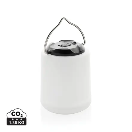 Limio RCS recycled plastic portable re-chargeable table lamp - branded promotional product