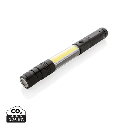 Large telescopic light with COB - branded promotional product