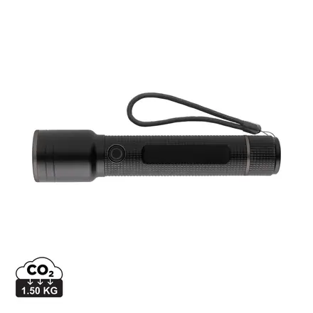 Gear X RCS recycled aluminium USB-rechargeable torch - XD Connects promotional product, branded with your logo