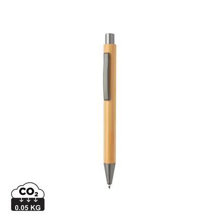 Slim design bamboo pen - XD Connects promotional product, branded with your logo