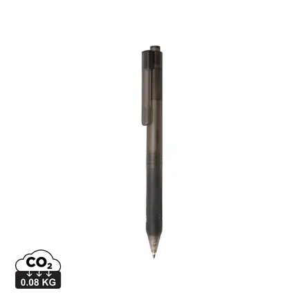 X9 frosted pen with silicone grip - XD Connects promotional product, branded with your logo