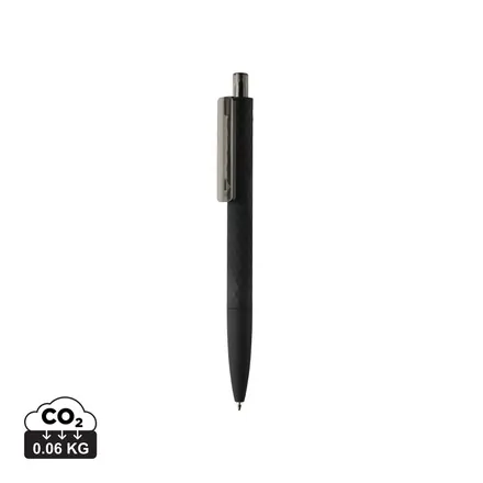 X3 RCS certified R-ABS black smooth touch pen - XD Connects promotional product, branded with your logo