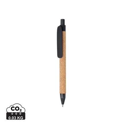 Write wheatstraw and cork pen - XD Connects promotional product, branded with your logo