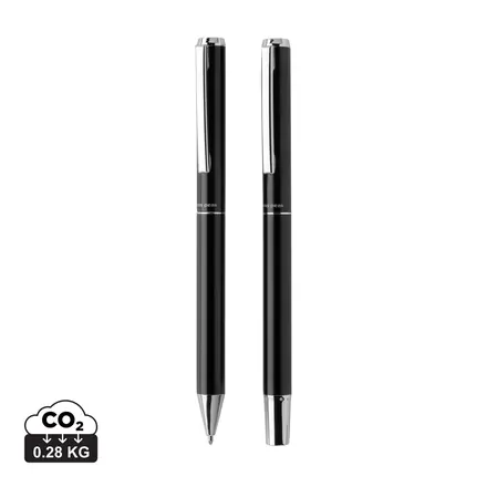 Swiss Peak Cedar RCS certified recycled aluminium pen set - XD Connects promotional product, branded with your logo