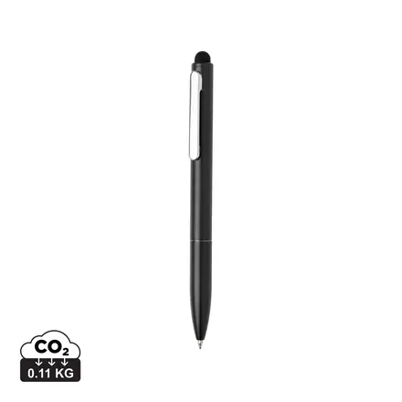 Kymi RCS certified recycled aluminium pen with stylus - XD Connects promotional product, branded with your logo