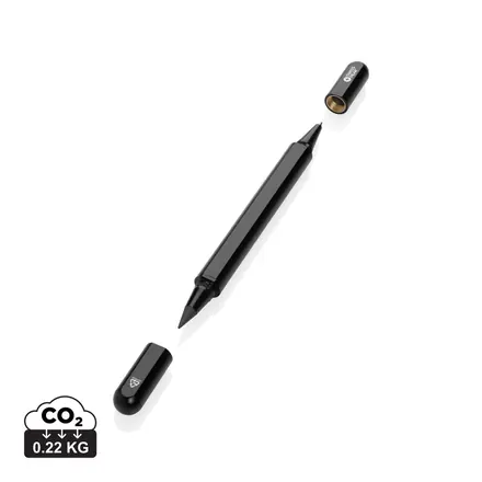 Swiss Peak Storm RCS recycled aluminium dual tip pen - XD Connects promotional product, branded with your logo