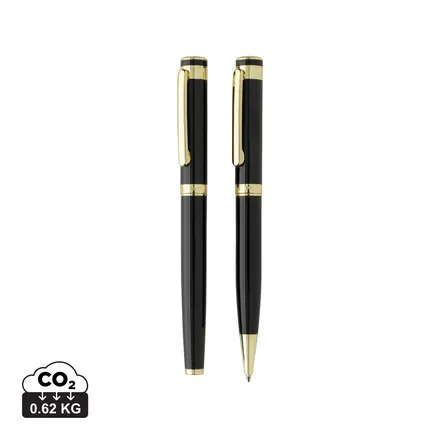Swiss Peak Luca RCS recycled brass deluxe pen set - XD Connects promotional product, branded with your logo