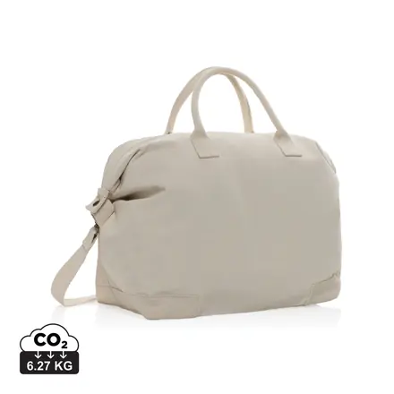 Kezar AWARE™ 500 gsm recycled canvas deluxe weekend bag - XD Connects promotional product, branded with your logo