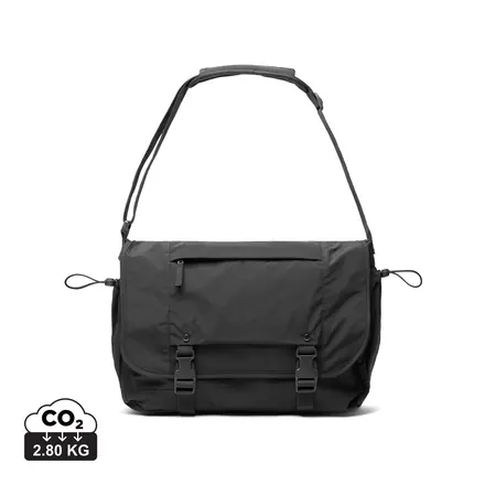 KENTO URBAN RCS recycled nylon 15.6 inch Messenger - XD Connects promotional product, branded with your logo