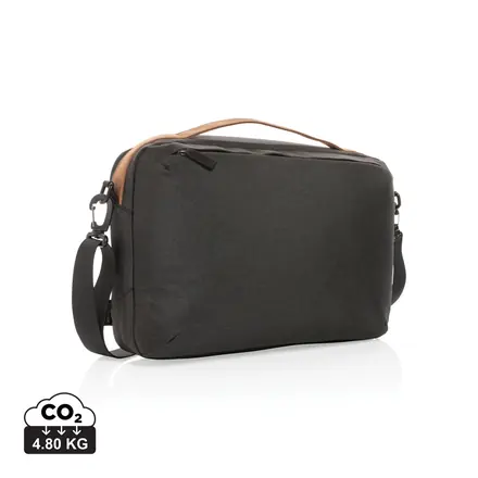 Impact AWARE™ 300D two tone deluxe 15.6" laptop bag - XD Connects promotional product, branded with your logo
