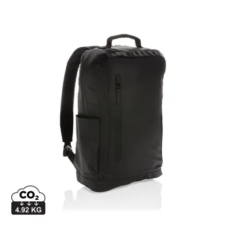 Fashion black 15.6" laptop backpack PVC free - XD Connects promotional product, branded with your logo