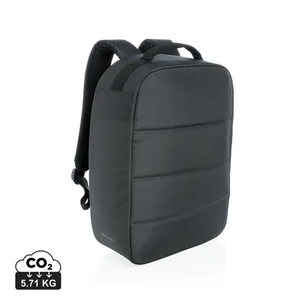 Impact AWARE™ RPET anti-theft 15.6" laptop backpack - XD Connects promotional product, branded with your logo