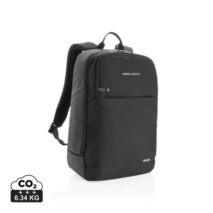 Swiss Peak laptop backpack with UV-C steriliser pocket - XD Connects promotional product, branded with your logo